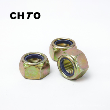 ISO 7040 Grade 12 zinc plated Nylon Insert hexagon lock nut